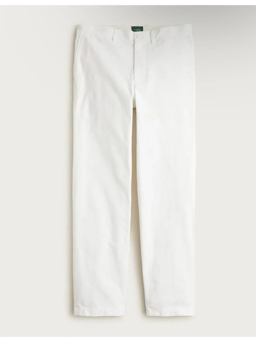 NWT J.Crew White Classic Chino Pant - Size: 34x32